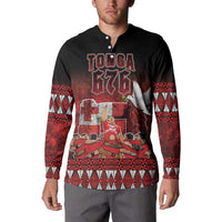 Custom Tonga 676 Haʻamonga ʻa Maui Button Sweatshirt Tongan Sipi Tau Unique Dance