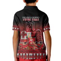 Custom Tonga 676 Haamonga a Maui Kid Polo Shirt Tongan Sipi Tau Unique Dance LT9 - Polynesian Pride