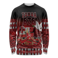 Custom Tonga 676 Haamonga a Maui Long Sleeve Shirt Tongan Sipi Tau Unique Dance LT9 Unisex Red - Polynesian Pride