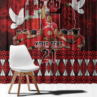 Custom Tonga 676 Haamonga a Maui Window Curtain Tongan Sipi Tau Unique Dance LT9 - Polynesian Pride