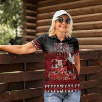 Custom Tonga 676 Haamonga a Maui Women Polo Shirt Tongan Sipi Tau Unique Dance LT9 - Polynesian Pride