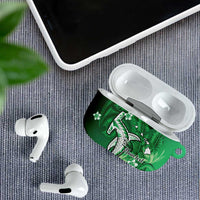 Personalized Hawaiian Maori Hammerhead Shark AirPods Case Omaomao Plumeria - Polynesian Pride