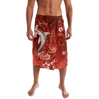 Personalized Hawaiian Maori Hammerhead Shark Lavalava Ulaula Plumeria - Polynesian Pride
