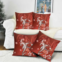 Personalized Hawaiian Maori Hammerhead Shark Pillow Cover Ulaula Plumeria LT9 - Polynesian Pride