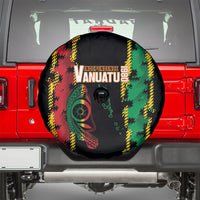 Vanuatu 46th Year Anniversary Spare Tire Cover Tamtam Slit Drums Long God Yumi Stanap LT9 - Polynesian Pride
