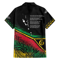 Vanuatu 46th Year Anniversary Hawaiian Shirt Vintage Grunge Vanuatu Flag Heritage