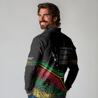 Vanuatu 46th Year Anniversary Long Sleeve Polo Shirt Vintage Grunge Vanuatu Flag Heritage LT9 - Polynesian Pride