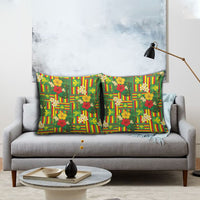 Hawaii Kanaka Maoli Hibiscus Pillow Cover Hawaiian Flag Motif