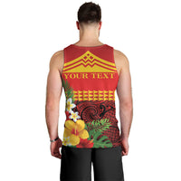Hawaii Ku Kia'i Mauna Personalized Men Tank Top Hibiscus Kakau Pattern