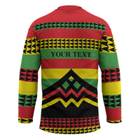 Hawaii Ku Kia'i Mauna Personalized Hockey Jersey Hawaiian Kanaka Maoli Motif LT9 - Polynesian Pride