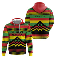 Hawaii Ku Kia'i Mauna Personalized Hoodie Hawaiian Kanaka Maoli Motif LT9 - Polynesian Pride