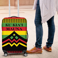 Hawaii Ku Kia'i Mauna Luggage Cover Hawaiian Kanaka Maoli Motif LT9 Green - Polynesian Pride