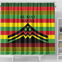 Hawaii Ku Kia'i Mauna Shower Curtain Hawaiian Kanaka Maoli Motif LT9 - Polynesian Pride