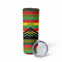 Hawaii Ku Kia'i Mauna Personalized Skinny Tumbler Hawaiian Kanaka Maoli Motif LT9 - Polynesian Pride