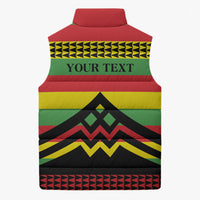Hawaii Ku Kia'i Mauna Personalized Sleeveless Puffer Jacket Hawaiian Kanaka Maoli Motif
