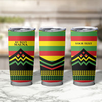 Hawaii Ku Kia'i Mauna Personalized Tumbler Cup Hawaiian Kanaka Maoli Motif LT9 - Polynesian Pride