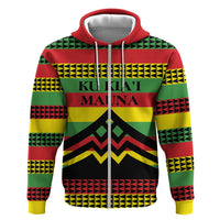 Hawaii Ku Kia'i Mauna Personalized Zip Hoodie Hawaiian Kanaka Maoli Motif LT9 Zip Hoodie Green - Polynesian Pride