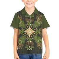 Hawaii Ohia Lehua Squares Hawaiian Shirt Hawaiian Quilt Inspired Floral Pattern