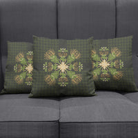 Hawaii Ohia Lehua Squares Pillow Cover Hawaiian Quilt Inspired Floral Pattern