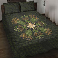 Hawaii Ohia Lehua Squares Quilt Bed Set Hawaiian Quilt Inspired Floral Pattern