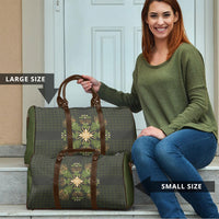 Hawaii Ohia Lehua Squares Travel Bag Hawaiian Quilt Inspired Floral Pattern