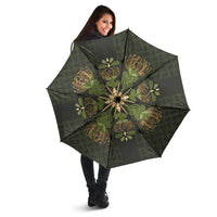 Hawaii Ohia Lehua Squares Umbrella Hawaiian Quilt Inspired Floral Pattern LT9 - Polynesian Pride