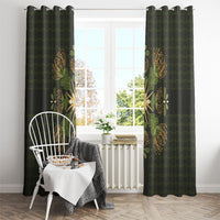 Hawaii Ohia Lehua Squares Window Curtain Hawaiian Quilt Inspired Floral Pattern