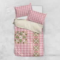 Akala Hamele Hawai'i Palaka Squares Maile Leaf Bedding Set Flowers Hawaiian Quilt Patterns