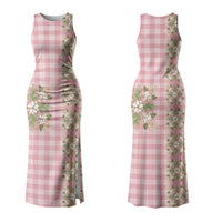 Akala Hamele Hawai'i Palaka Squares Maile Leaf Family Matching Tank Maxi Dress and Hawaiian Shirt Flowers Hawaiian Quilt Patterns