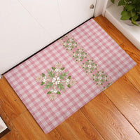 Akala Hamele Hawai'i Palaka Squares Maile Leaf Rubber Doormat Flowers Hawaiian Quilt Patterns