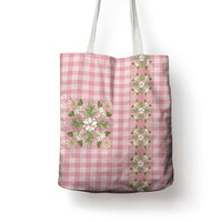 Akala Hamele Hawai'i Palaka Squares Maile Leaf Tote Bag Flowers Hawaiian Quilt Patterns