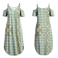 Liko Kukui Hawai'i Palaka Squares Maile Leaf Couples Matching Summer Maxi Dress and Long Sleeve Button Shirt Flowers Hawaiian Quilt Patterns
