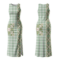 Liko Kukui Hawai'i Palaka Squares Maile Leaf Family Matching Tank Maxi Dress and Hawaiian Shirt Flowers Hawaiian Quilt Patterns