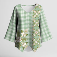 Liko Kukui Hawai'i Palaka Squares Maile Leaf Kimono Sleeve Blouse Flowers Hawaiian Quilt Patterns