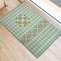 Liko Kukui Hawai'i Palaka Squares Maile Leaf Rubber Doormat Flowers Hawaiian Quilt Patterns