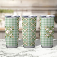 Liko Kukui Hawai'i Palaka Squares Maile Leaf Tumbler Cup Flowers Hawaiian Quilt Patterns