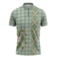 Liko Kukui Hawai'i Palaka Squares Maile Leaf Zipper Polo Shirt Flowers Hawaiian Quilt Patterns
