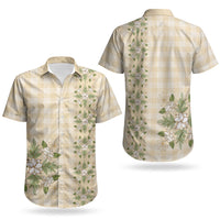 Melemele Ahiahia Hawai'i Palaka Squares Maile Leaf Couples Matching Mermaid Dress and Hawaiian Shirt Flowers Hawaiian Quilt Patterns