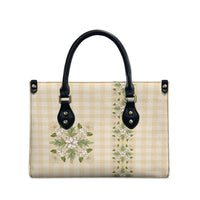 Melemele Ahiahia Hawai'i Palaka Squares Maile Leaf Leather Bag Flowers Hawaiian Quilt Patterns