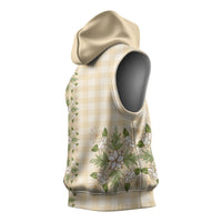 Melemele Ahiahia Hawai'i Palaka Squares Maile Leaf Sleeveless Hoodie Flowers Hawaiian Quilt Patterns