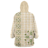Melemele Ahiahia Hawai'i Palaka Squares Maile Leaf Wearable Blanket Hoodie Flowers Hawaiian Quilt Patterns