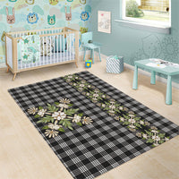 Pauli Hawai'i Palaka Squares Maile Leaf Area Rug Flowers Hawaiian Quilt Patterns
