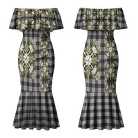 Pauli Hawai'i Palaka Squares Maile Leaf Couples Matching Mermaid Dress and Long Sleeve Button Shirt Flowers Hawaiian Quilt Patterns