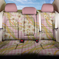 Akala Hamele Palaka Plumeria Back Car Seat Cover Puakenikeni and Maile Lei