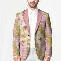 Akala Hamele Palaka Plumeria Blazer Puakenikeni and Maile Lei