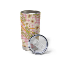 Akala Hamele Palaka Plumeria Tumbler Cup Puakenikeni and Maile Lei