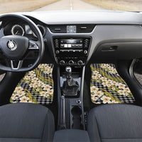 Ele'ele Hawai'i Palaka Plumeria Car Mats Puakenikeni and Maile Lei