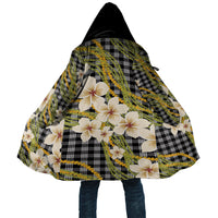 Ele'ele Hawai'i Palaka Plumeria Cloak Puakenikeni and Maile Lei