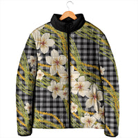 Ele'ele Hawai'i Palaka Plumeria Padded Jacket Puakenikeni and Maile Lei
