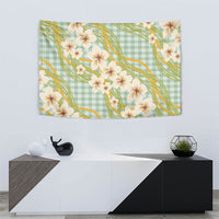 Liko Kukui Hawai'i Palaka Plumeria Tapestry Puakenikeni and Maile Lei